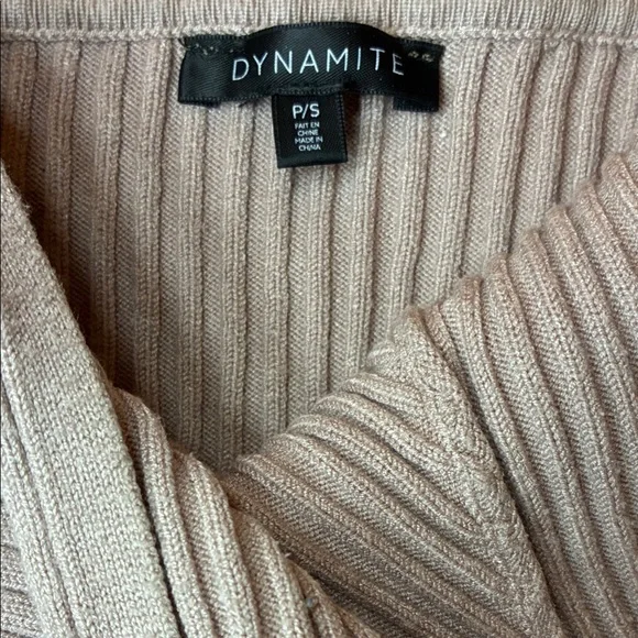 Dynamite Soft Ribbed Pullover in Beige - Picture 1 of 2
